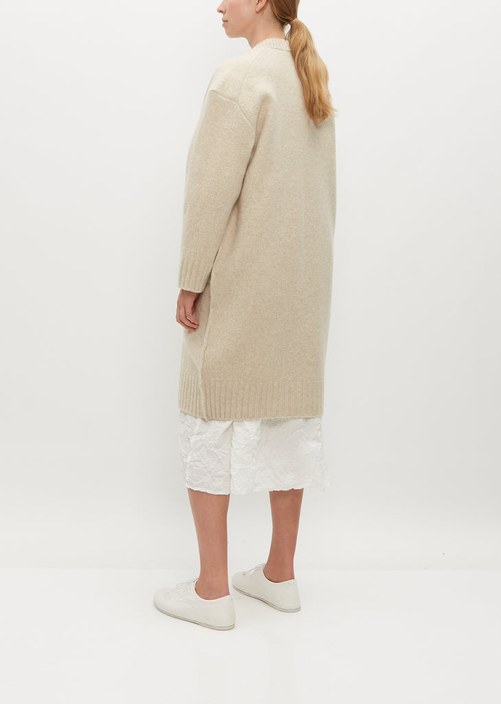 Cashmere Lamb V Neck Long Cardigan