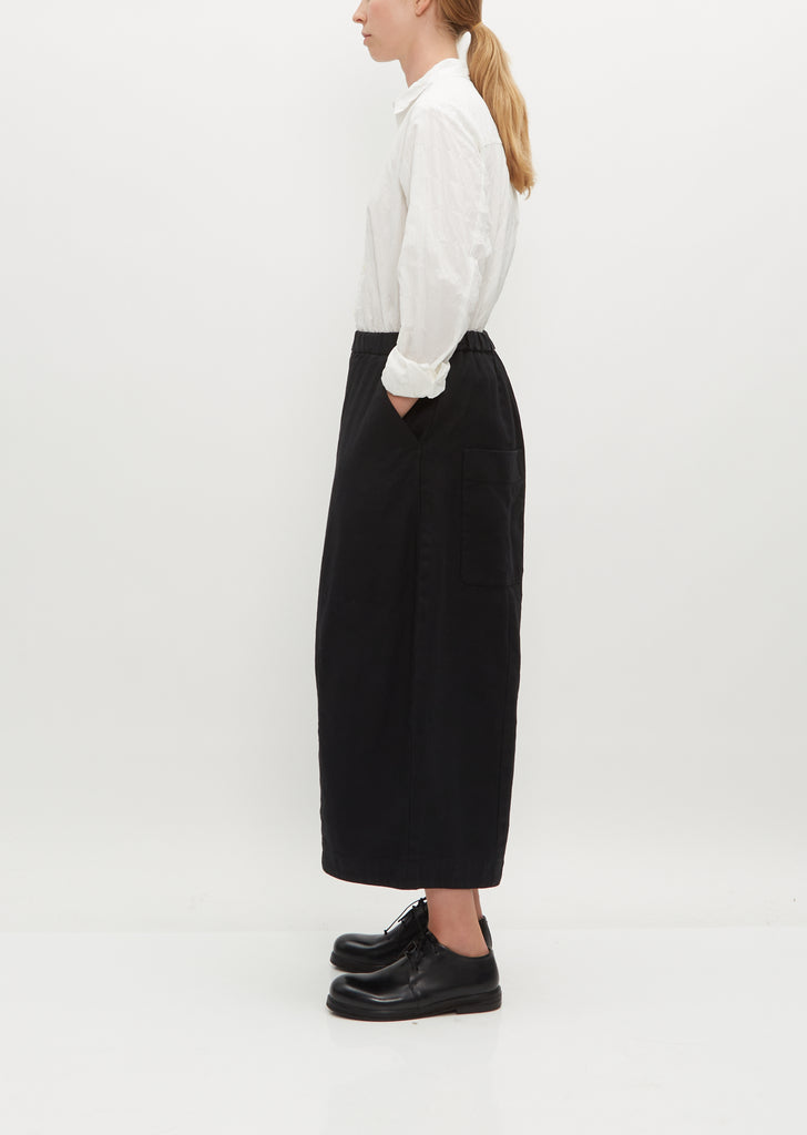 Linen Cotton Twill Wide Pants