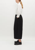 Linen Cotton Twill Wide Pants