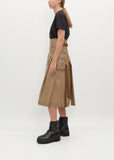 Nylon Twill Skirt