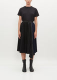 Cotton Poplin Zipper Skirt