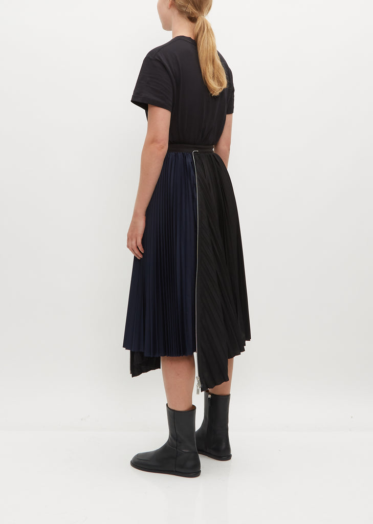 Cotton Poplin Zipper Skirt
