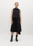 Suiting Mix Sleeveless Shirt