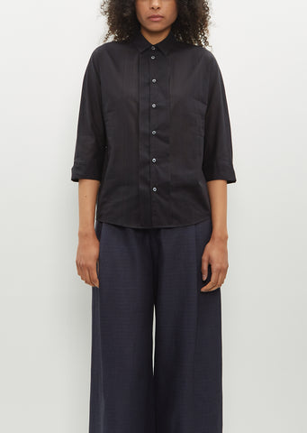 Digon Cotton Blouse — Black