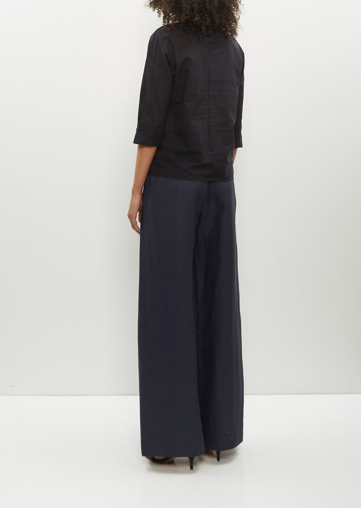 Digon Cotton Blouse — Black