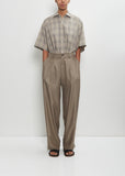 Cupro Twill Wide Easy Trousers