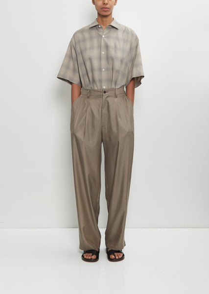 Cupro Twill Wide Easy Trousers – La Garçonne