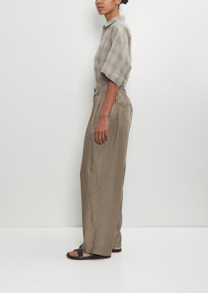 【PORTERNA】Easy RN Trousers Cupro Twill Wide Easy Trousers – La Garçonne
