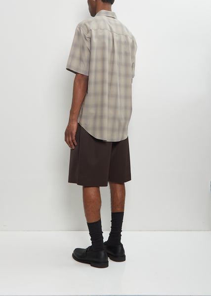 C/R Check Oversized Short Sleeve Shirt – La Garçonne
