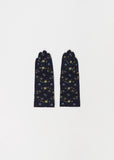 Sock Stretch Wool Knit Gloves — Navy