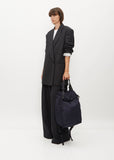 Exclusive Gabardine 2-Way Backpack — Navy