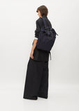 Exclusive Gabardine 2-Way Backpack — Navy