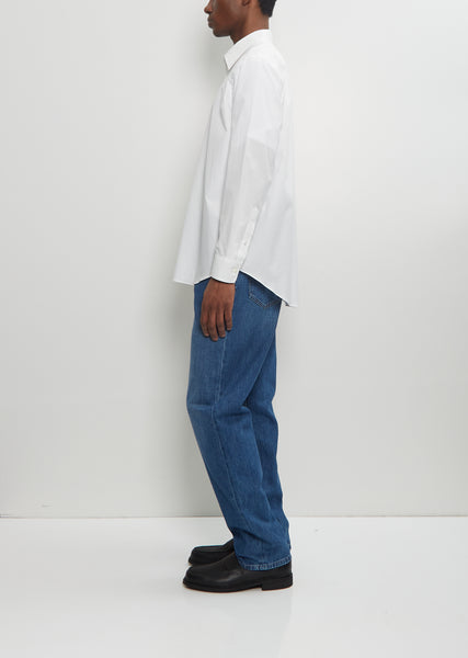 トップス 23AW AURALEE WASHED FINX TWILL SHIRTS 4 Washed Finx Twill Shirt — White – La Garçonne
