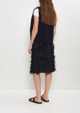 Tricot Wool Cashmere Vest — Navy