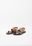 Wide Leather Strap Sandal