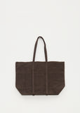 Light Ounce Canvas Tote, Medium — Chocolate