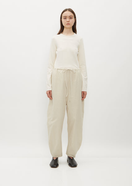パンツ LAUREN MANOOGIAN KNIT PANTS LAUREN MANOOGIAN Column ribbed stretch-Pima cotton straight