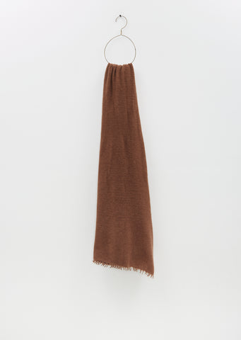Fuzzy Feutre Cashmere Shawl — Tabac