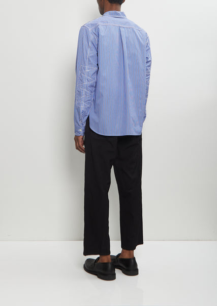 Contrast Stitch Button Up Shirt – La Garçonne