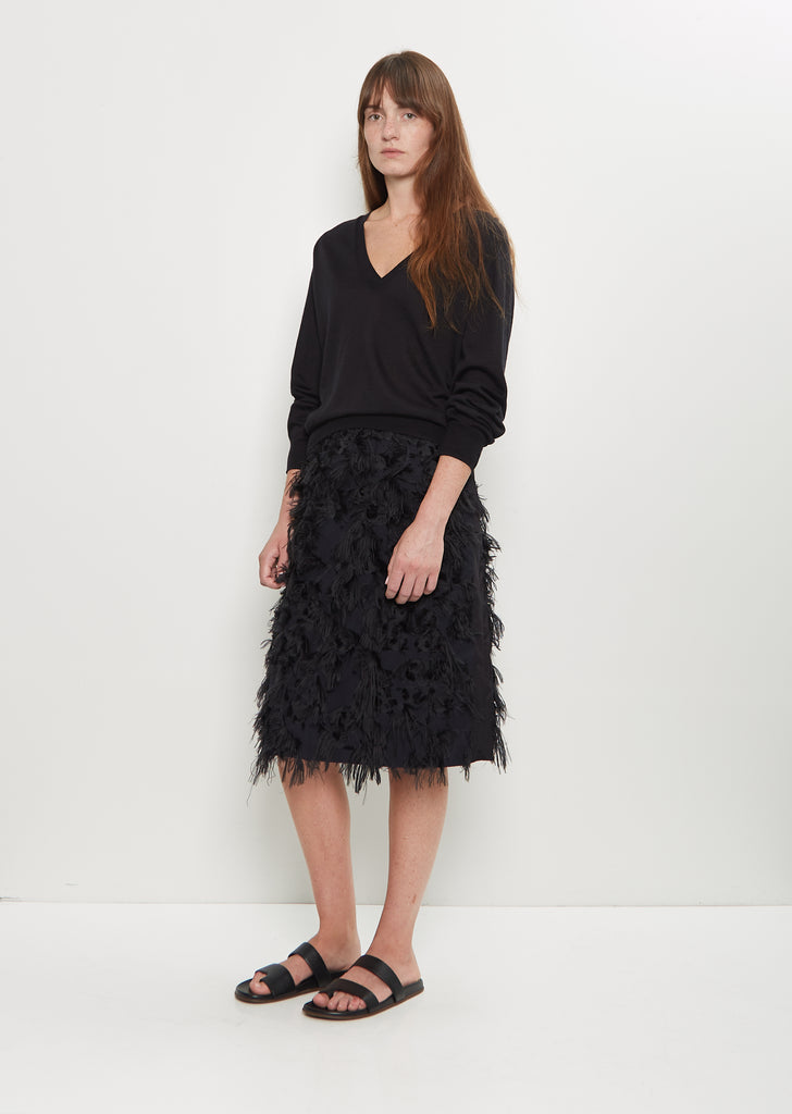 Julio Lightweight Cashmere Sweater — Black