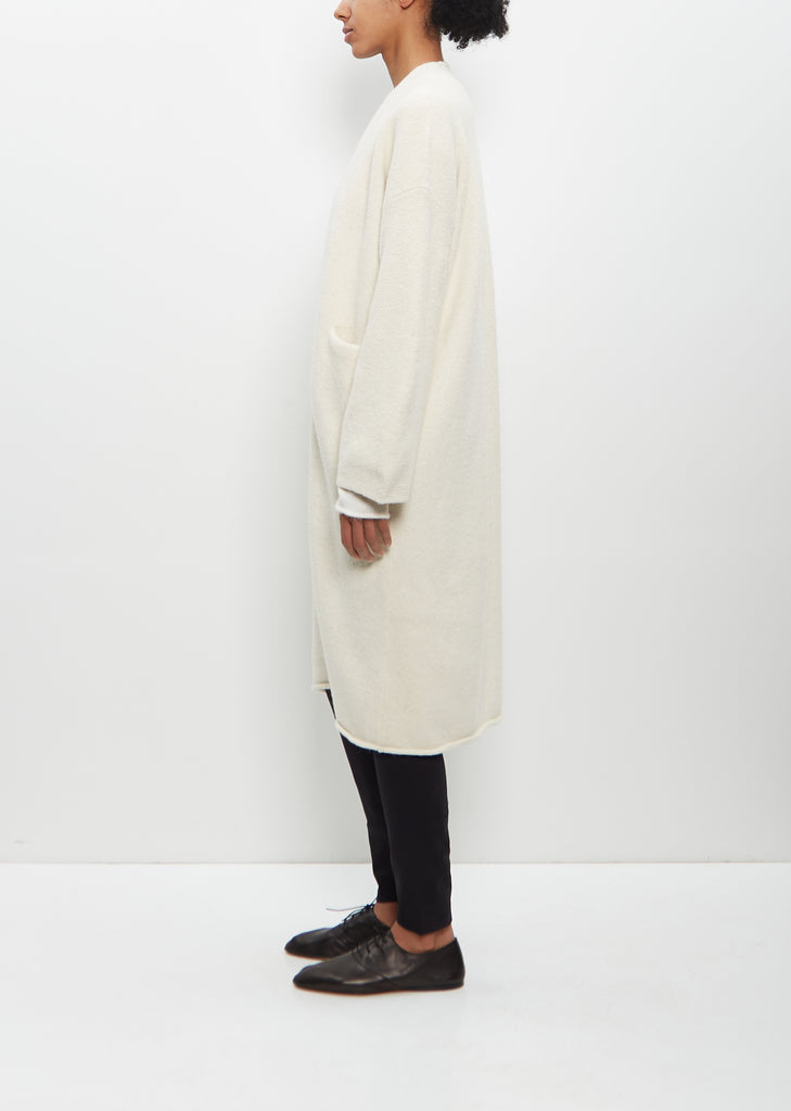 Alpaca Merino Wool Long Open Cardigan