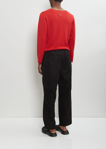 パンツ \"GARCONS HOMME\" Black cotton lien pants Cotton Linen Twill Pant — Black – La Garçonne