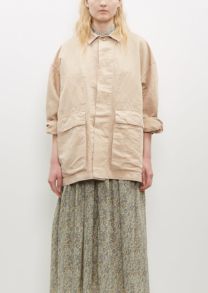 Coverall Linen-Cotton Jacket — Sand