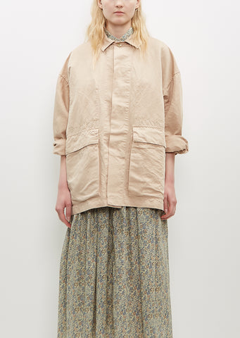 Coverall Linen-Cotton Jacket — Sand