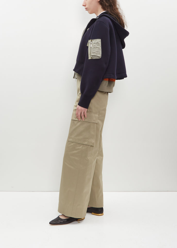 Sponge Sweat Cropped Hoodie