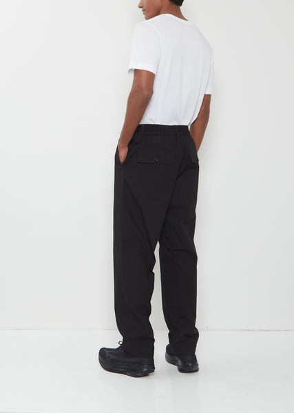 Cotton Nylon Oxford Pants — Black – La Garçonne