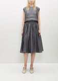 Silk Organza Gathered Skirt