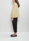 Cotton Silk Small Pocket Shirt — Lemon