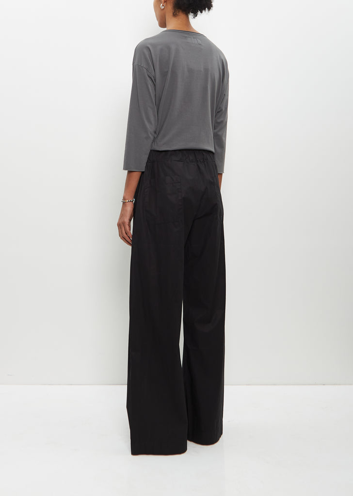 Cotton Diana Pant — Black