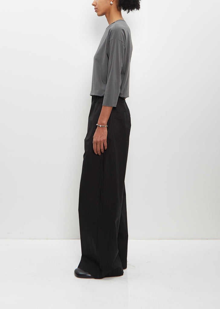 Cotton Diana Pant — Black