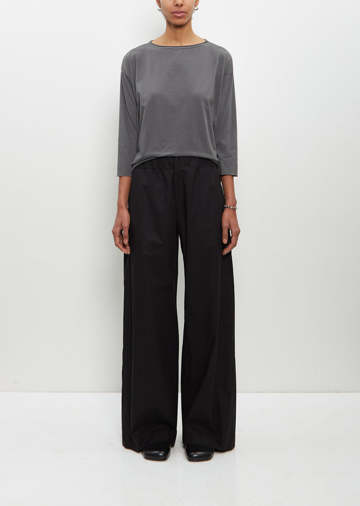 Cotton Diana Pant — Black