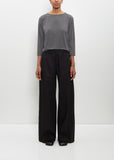 Cotton Diana Pant — Black