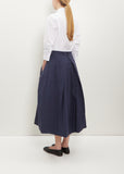 Moon Cotton Skirt — Steel