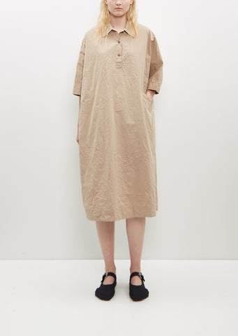 Tatiana Cotton Dress — Light Beige