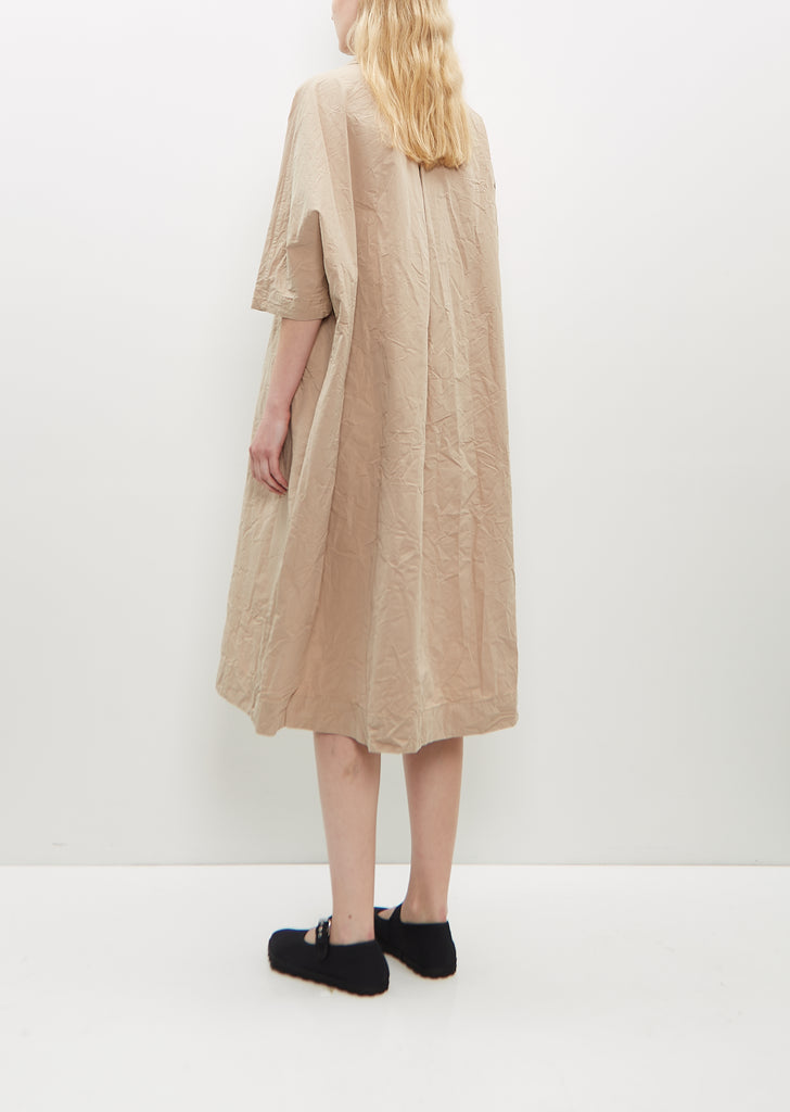 Tatiana Cotton Dress — Light Beige