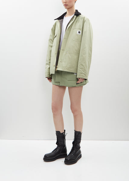 Reversible Duck Jacket — Grey x Light Green