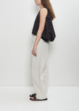 Linen Loose Pleated Wide Leg Trouser