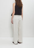 Linen Loose Pleated Wide Leg Trouser