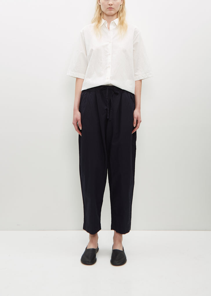 Tippy Cotton-Linen Pant — Navy