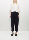 Tippy Cotton-Linen Pant — Navy