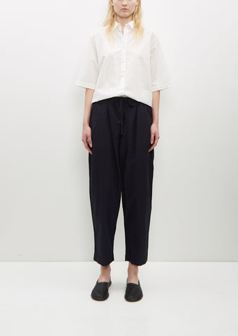 Tippy Cotton-Linen Pant — Navy