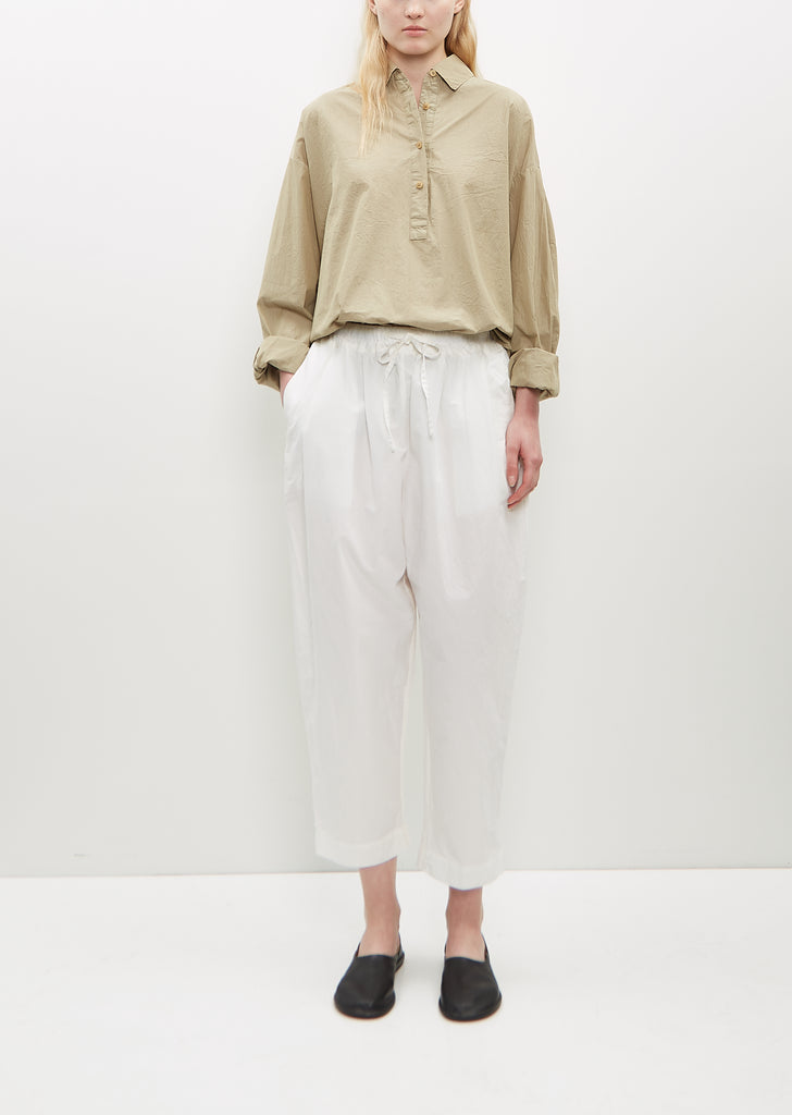 Tippy Cotton-Linen Pant — Off White