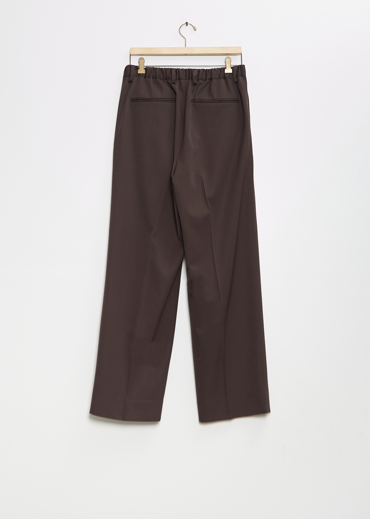 Two Tuck Easy Trousers — Grey Khaki