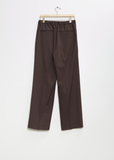 Two Tuck Easy Trousers — Grey Khaki