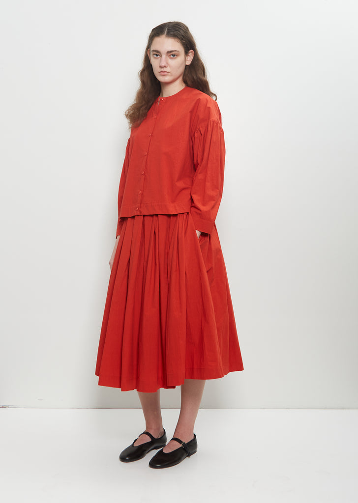 Cotton Poplin Solange Skirt