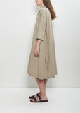 Tissue Cotton Vareuse Dress — Stone